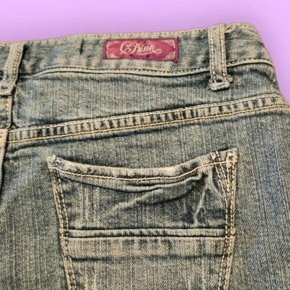 PINK Y2K Cut Off Vintage Daisy Duke Shorts - Size 3 JR's - Picture 4 of 9